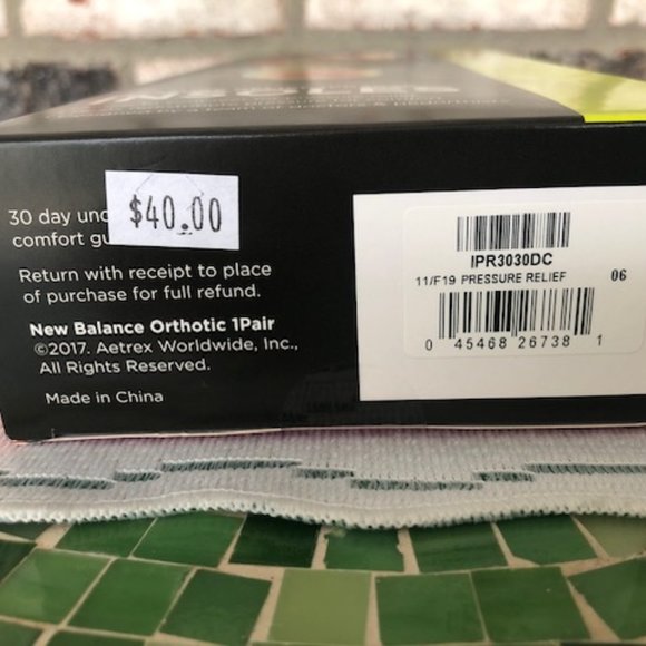 New Balance Pressure Relief IPR303 Insoles W 7.5/M6 - Picture 16 of 16